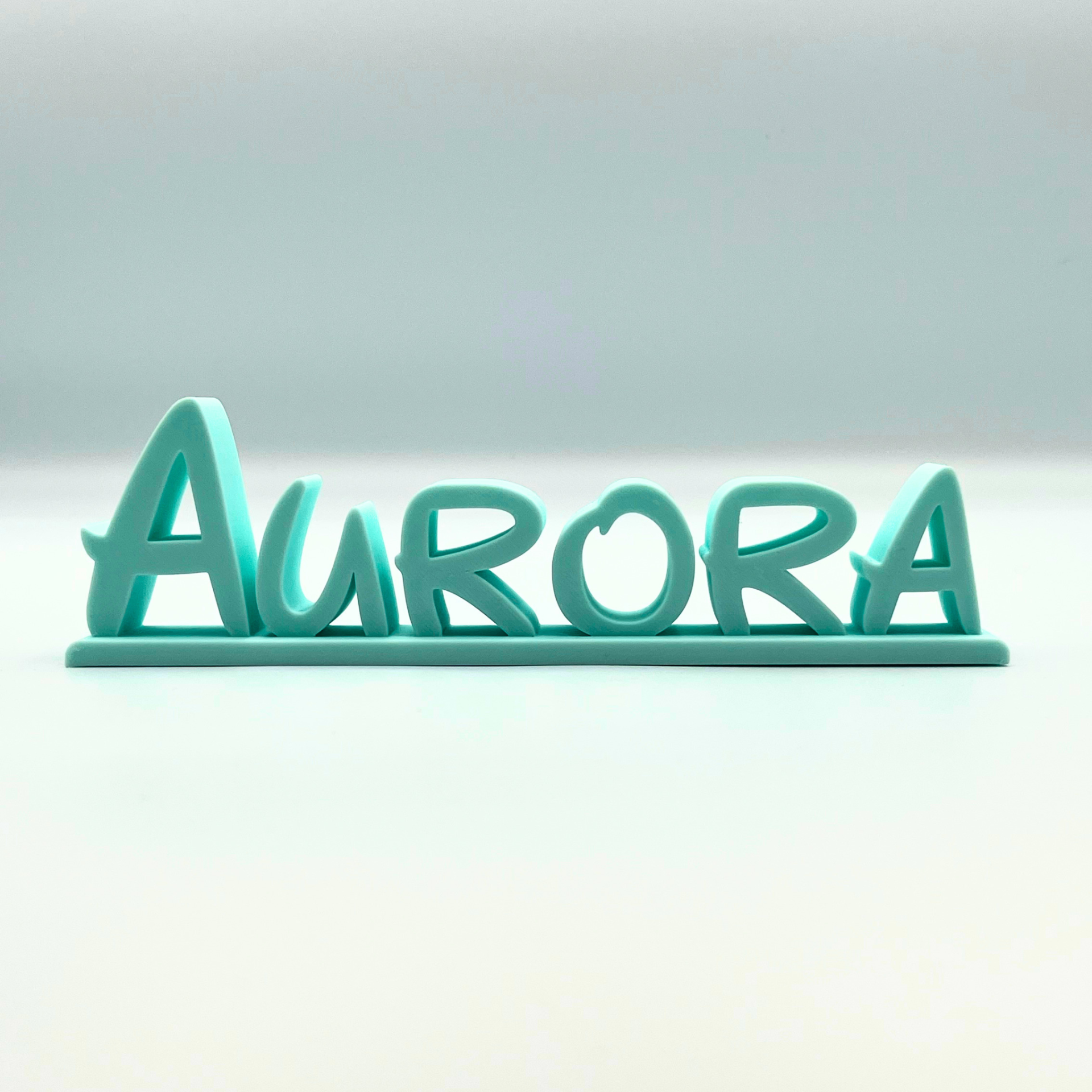 Personalised 3D printed name sign